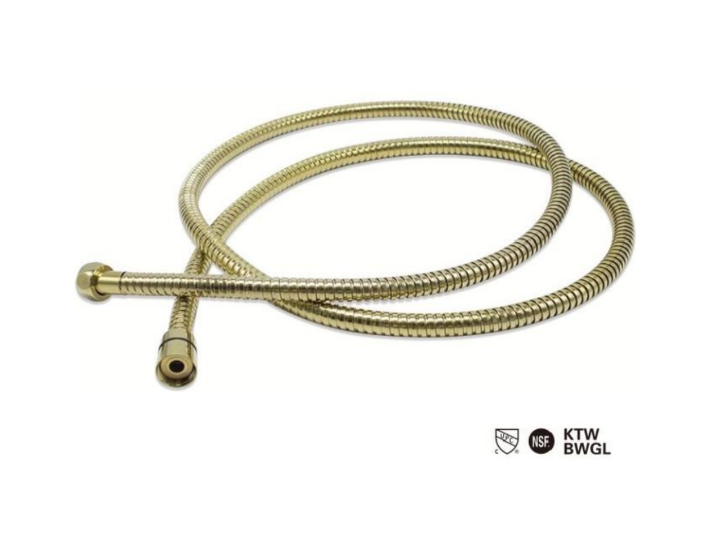 锆金电镀双扣淋浴管(Zirconium Gold Double Lock Shower Hose)